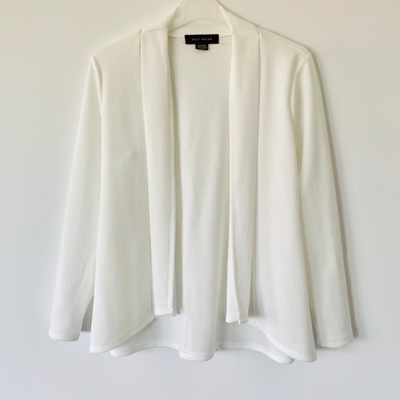 Jackets & Blazers - Soft White Waterfall Blazer Cardigan - Size M